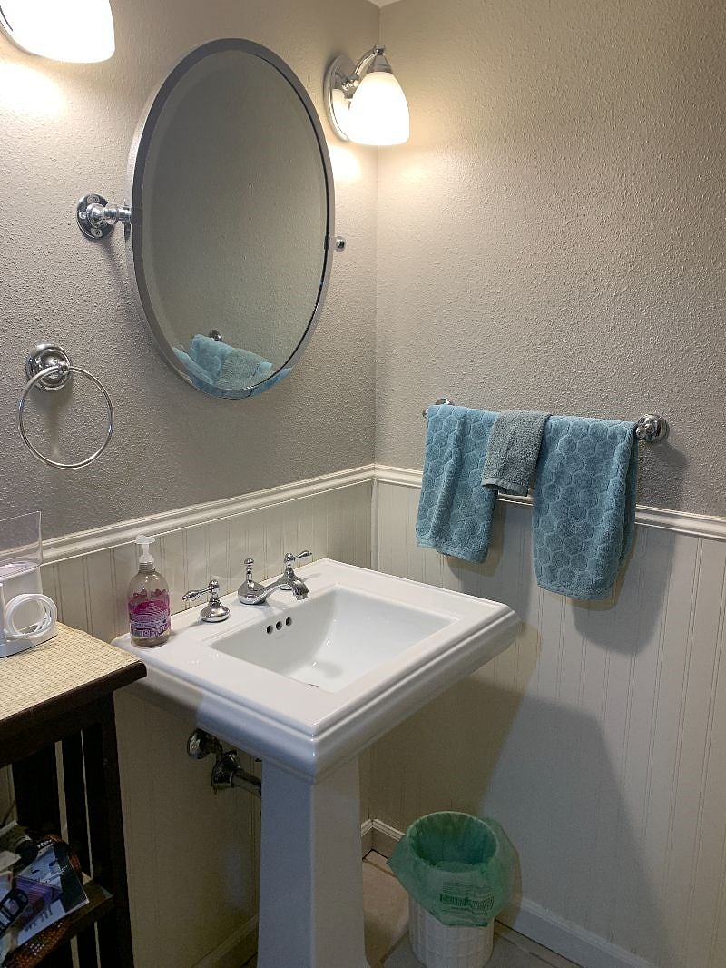 Basement bathroom