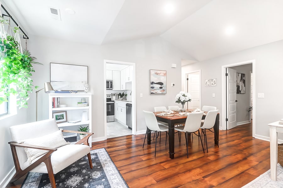 Reading area with plenty of natural light