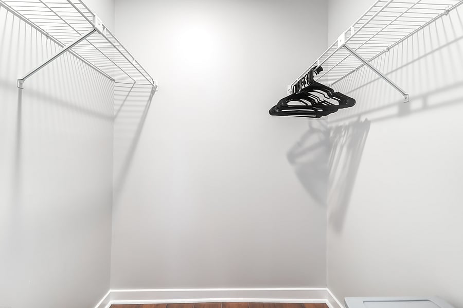 Both bedrooms have large walk-in closets
