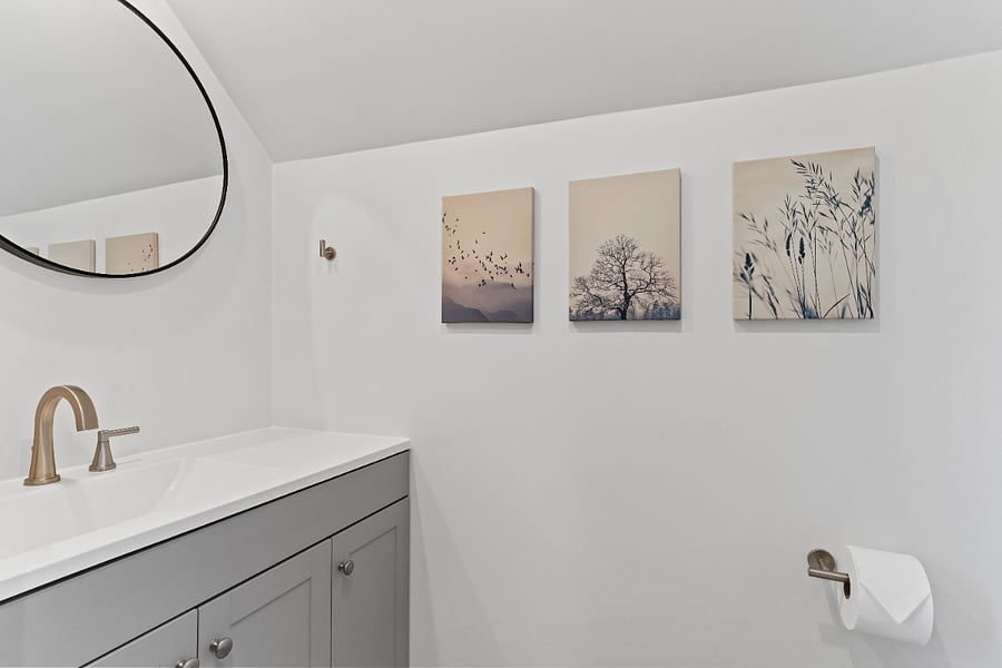 Upstairs half bathroom