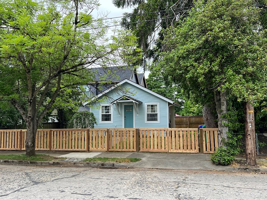 yard now fenced in