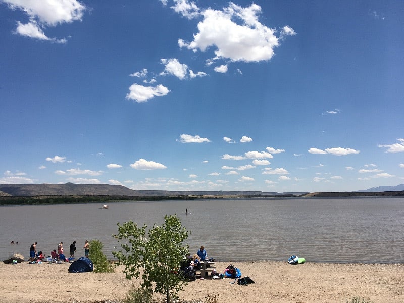Cochiti Lake is less than an hour drive for swimming, SUP and fishing!