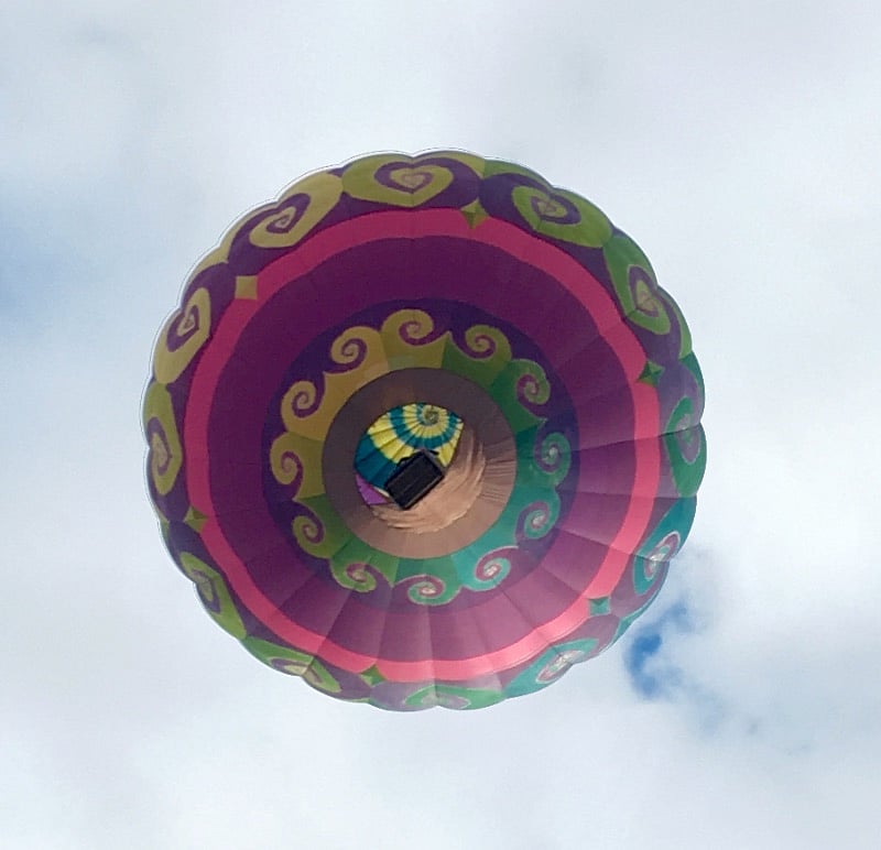 Balloons fly overhead frequently!