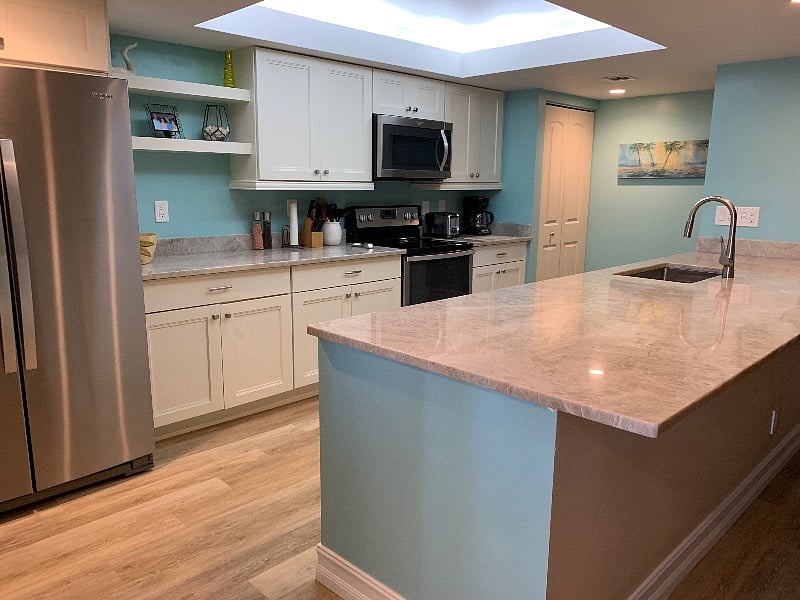 Kitchen with pantry and open to the living area - very open floor plan