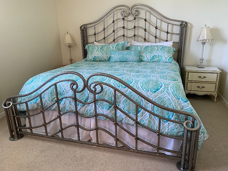 Master Bedroom , King Bed, TV , plenty of storage, view of lake from master bedroom, SWalk in closet