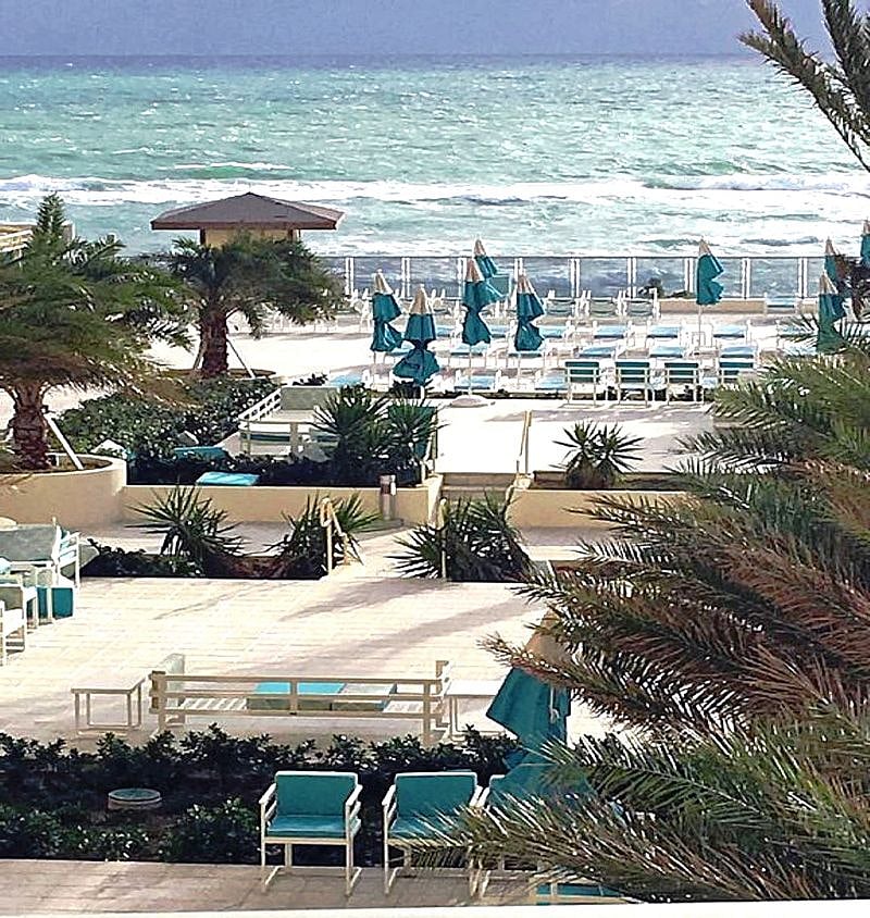 Pool Deck Overlooking the Beach
