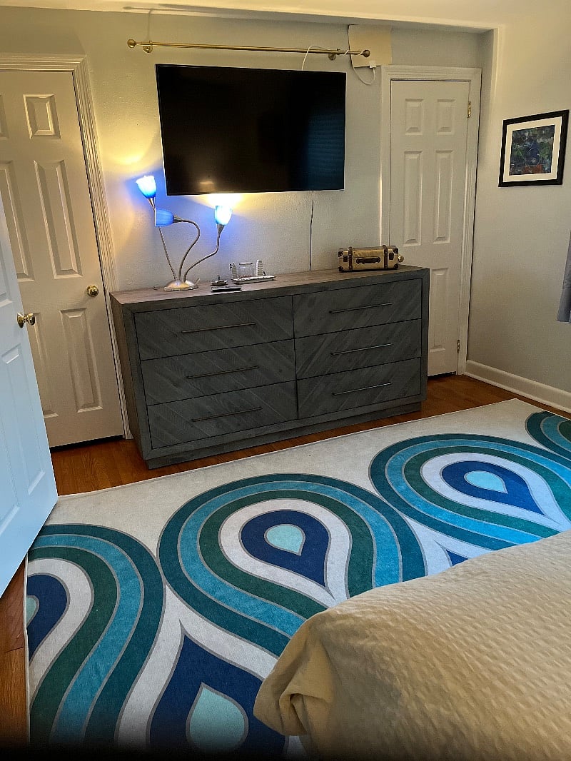 55" smart tv in Master Bedroom