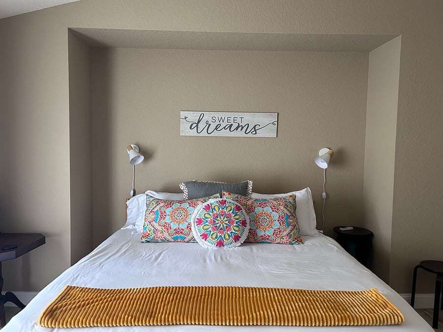 Primary Bedroom with top of the line King DreamCloud mattress