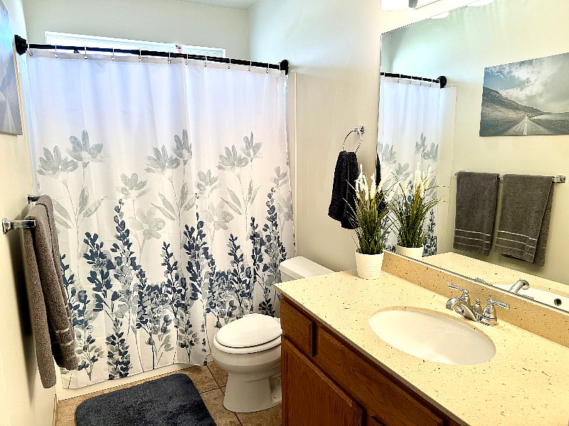 upstairs bathroom - full bath and shower