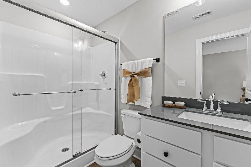 2nd Floor Unit102C Bathroom with 5' walk in shower