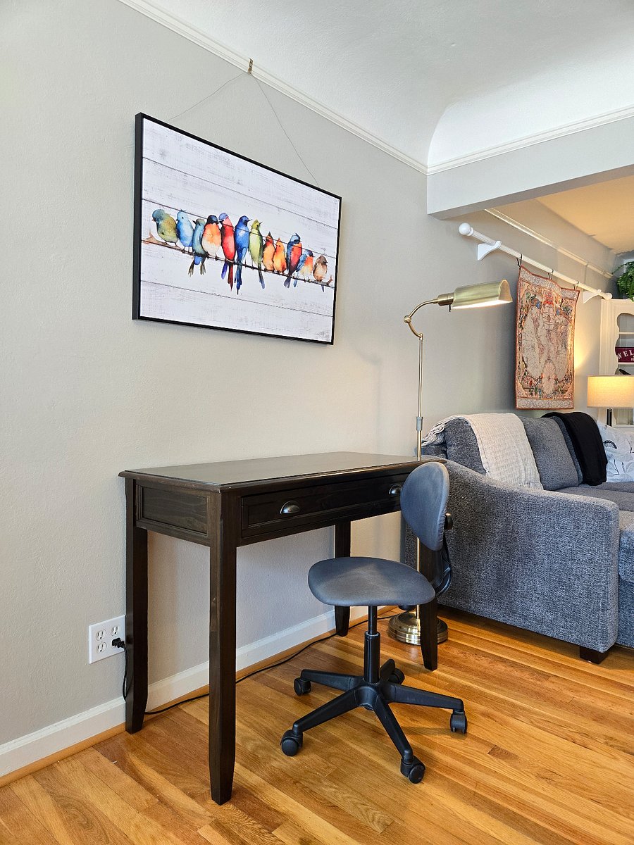 Downstairs desk.