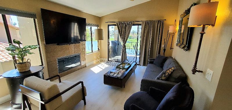 Living Room with Large HDTV