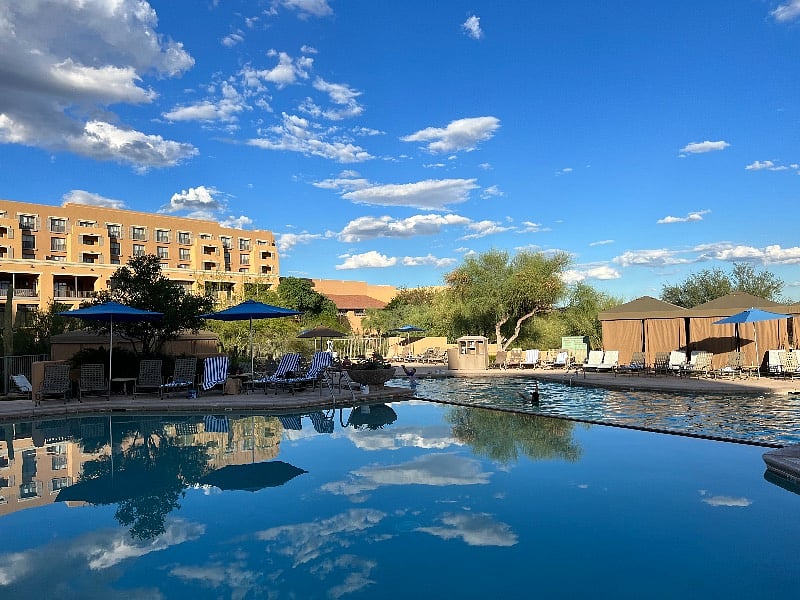 You will have exclusive access to the gorgeous pools at the JW Marriott.