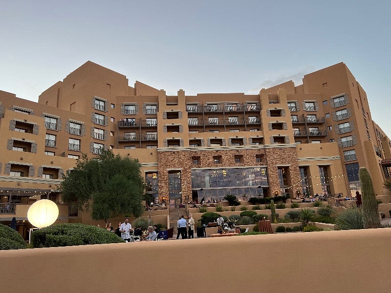 The JW Marriott has an amazing view patio with live music on the weekends!