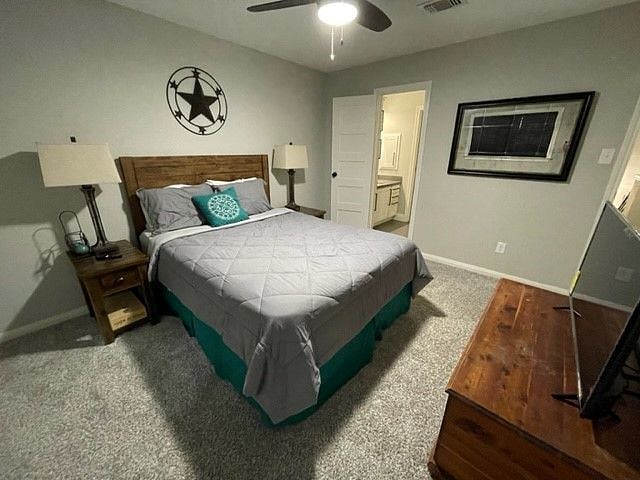 2nd bedroom with full bath connected (upstairs)