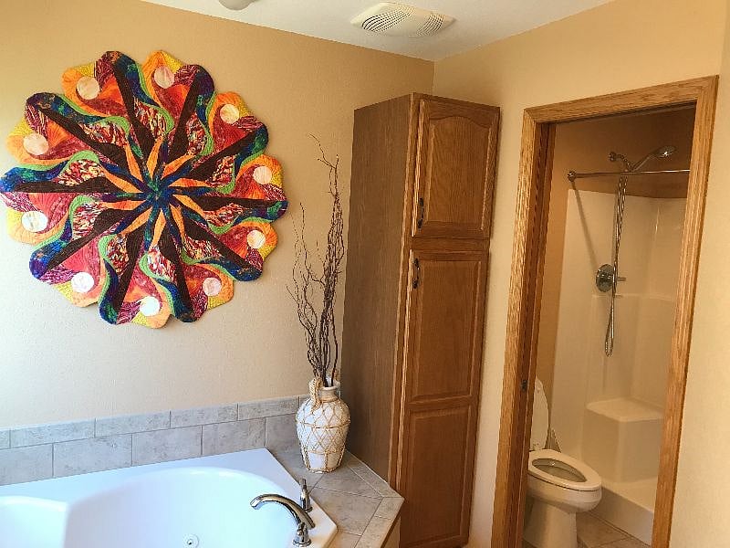 Primary bath with jacuzzi tub