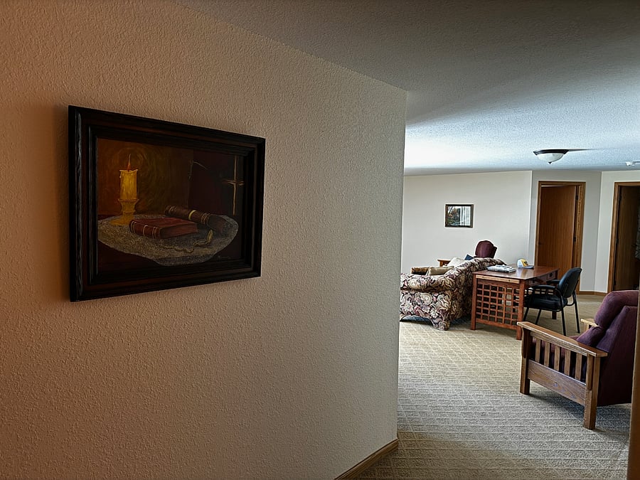 hallway to the downstairs family room