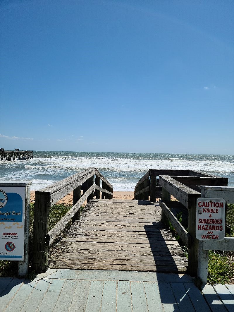 Steps to Flagler Beach.