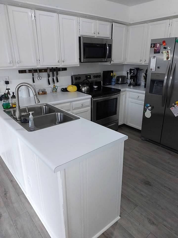 Upstairs kitchen.