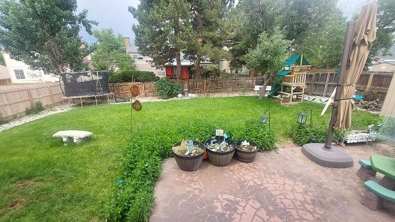 Backyard.  You're welcome to use the backyard for grilling and relaxing.