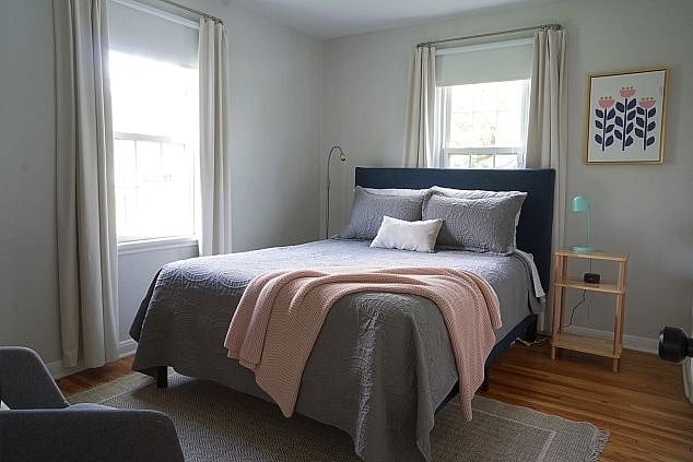 Primary Bedroom with a Queen Bed, Large Closet and Smart TV