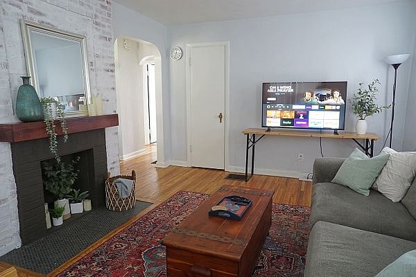 Main Living Space with 50" Smart TV