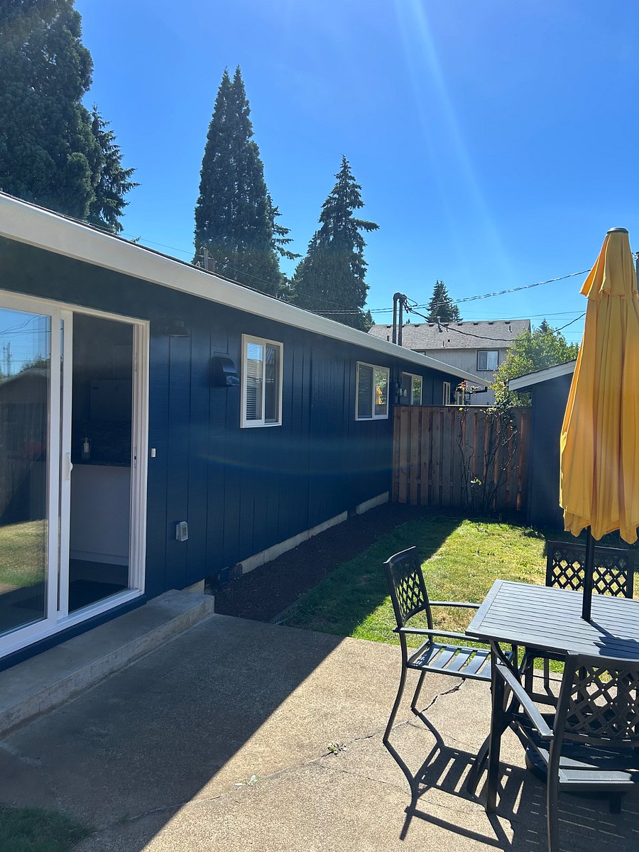 Fenced yard is perfect for your furry guests