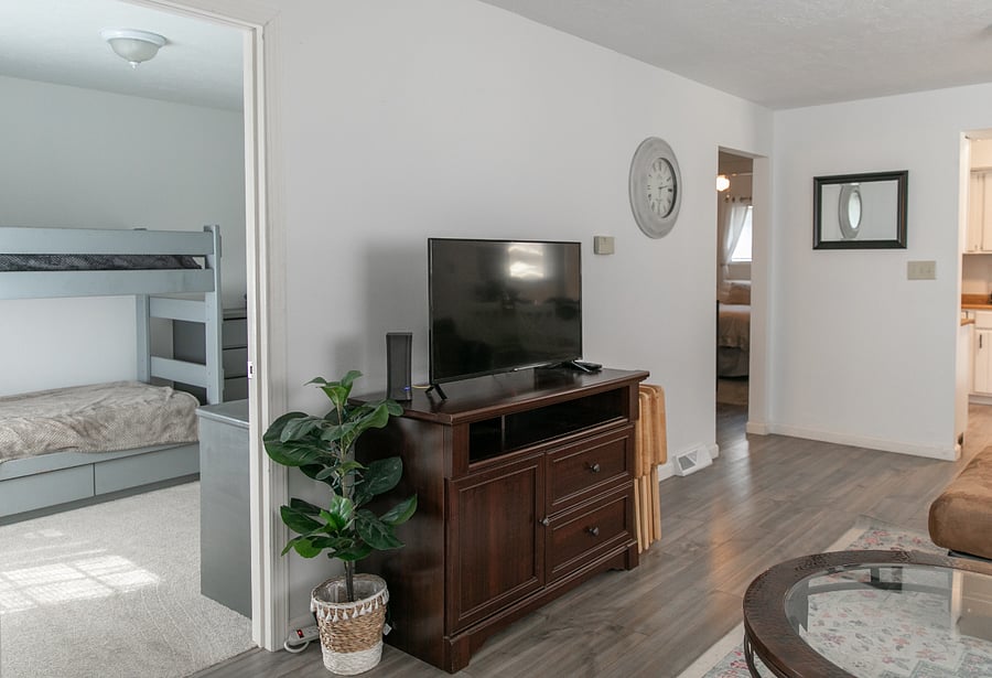 Upstairs living area