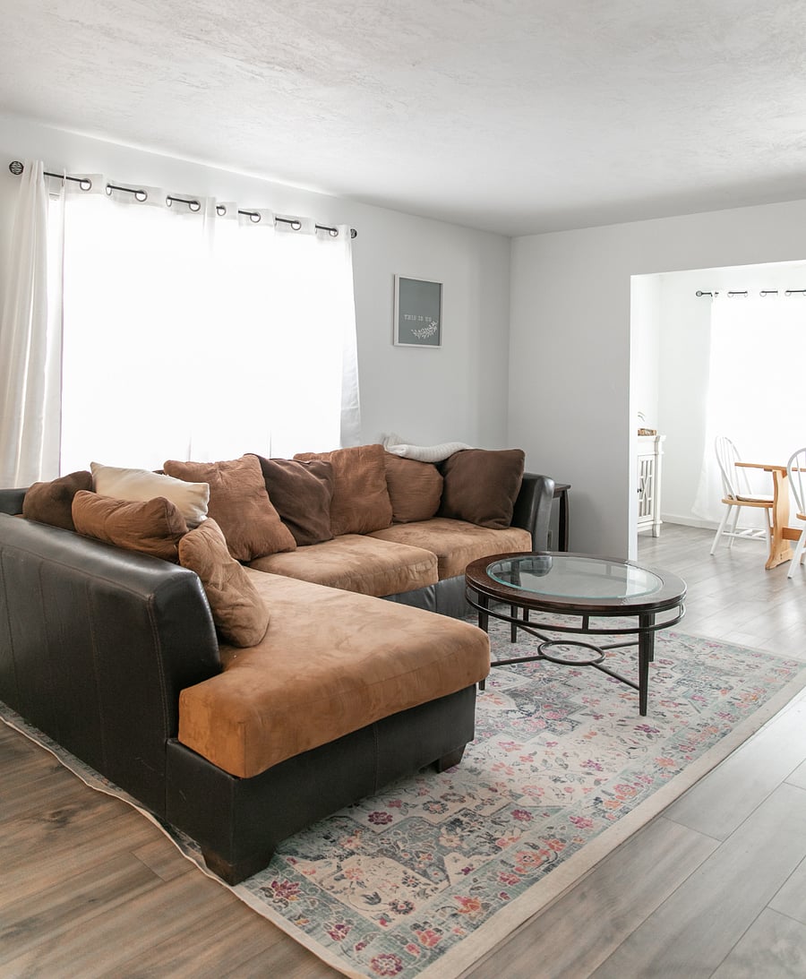 Upstairs living area