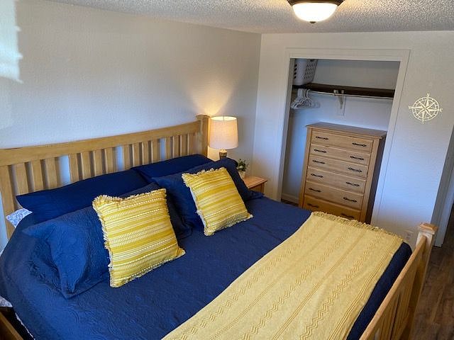 Primary bedroom with king bed