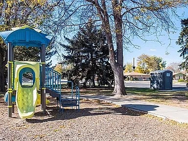Playground at the park across the street