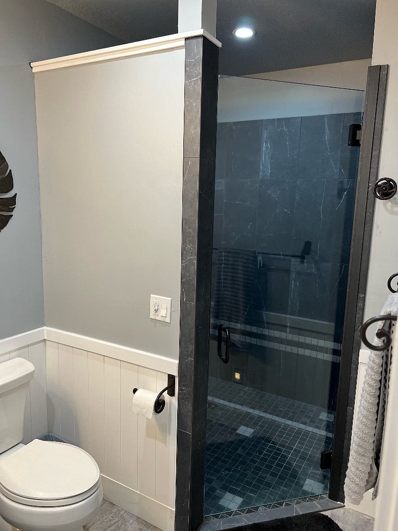 Main Bath has huge Roll-In/Walk-In Shower. Wide enough for Standard Shower Wheelchair.