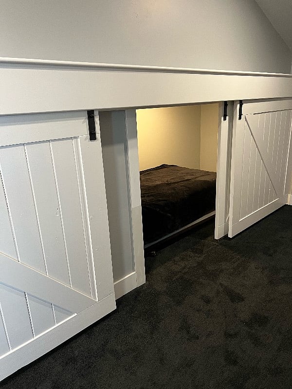 Cubby upstairs with XL-Twin Bed.