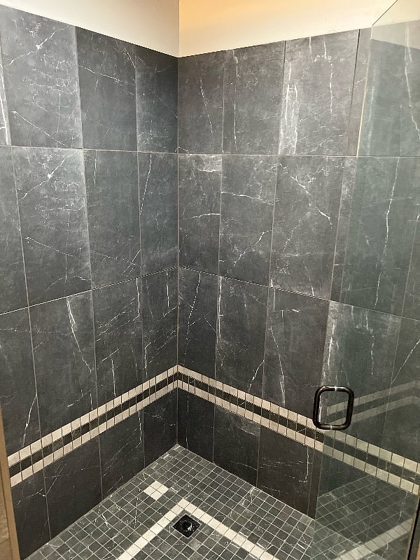 Inside the Roll-In/Walk-In Shower.