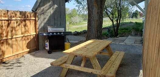 Picnic Table with a little Sunshine!
