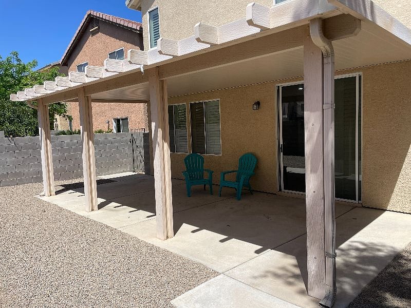 Enjoy the Zero-Maintenance Back Yard. 