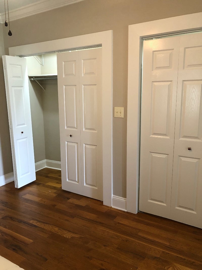 16 feet of lighted closet space