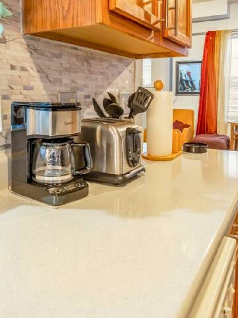 Coffee Maker and Toaster in Kitchen