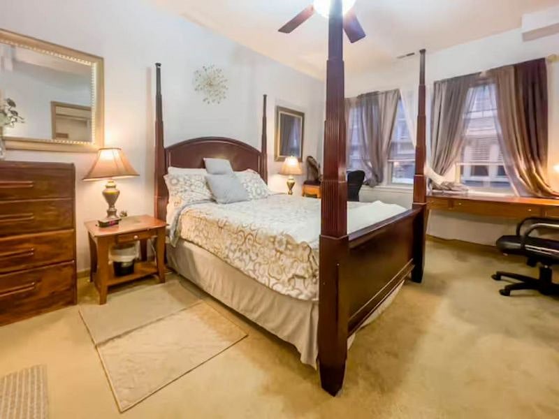 Queen Size Master Bed in Master Suite