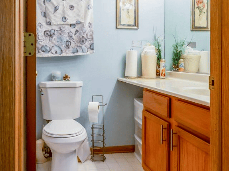 Second Bathroom with Sink and Toilet