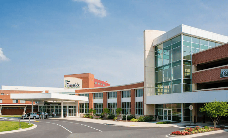 We are just mins away from the beautiful Frederick memorial hospital and others. Frederick Health has been named one of Healthgrades Americas 100 Best Hospitals, a prestigious designation given only to 2% of hospitals in the entire country.