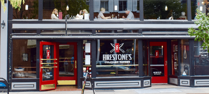 Just only mins away Firestones Culinary Tavern has been a favorite of the neighborhood and a return destination for out-of-town visitors for its upscale dining experience as well as its lively tavern atmosphere. 