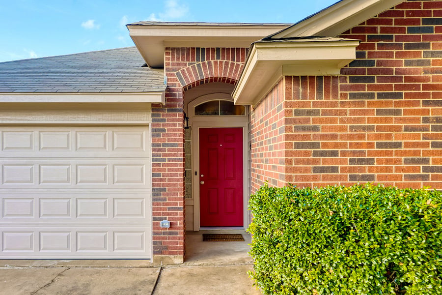 Keypad entry into house.