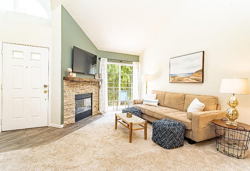 High ceilings and lots of natural light to make your home feel relaxing and peaceful