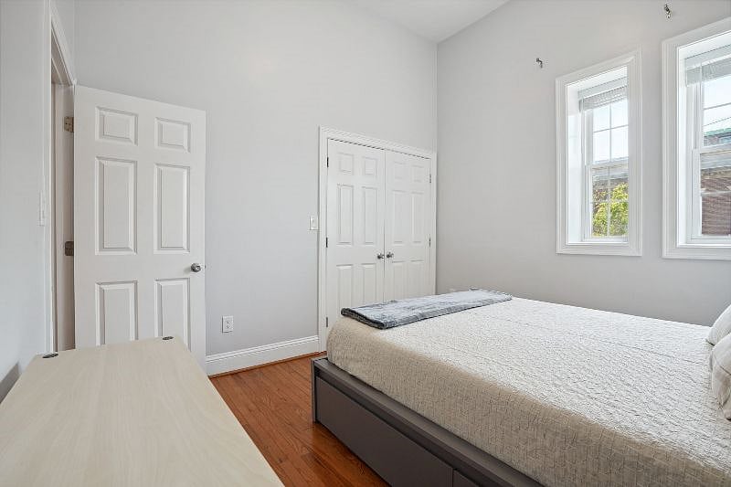 Blackout Curtains have been added and a New Comforter