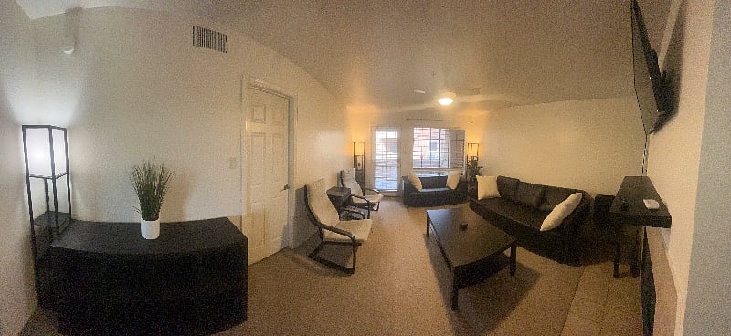 Living room & door to patio