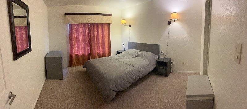 2nd bedroom with walk-in closet different angle.
