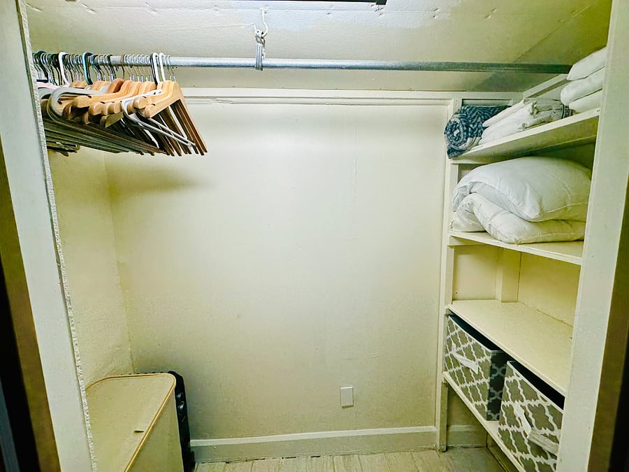 Large Closet with Built-In Storage 