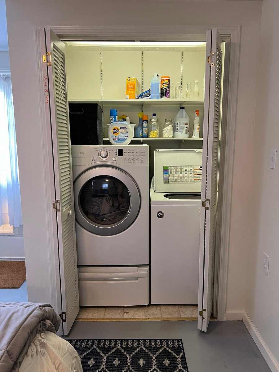 Electric dryer and washer.