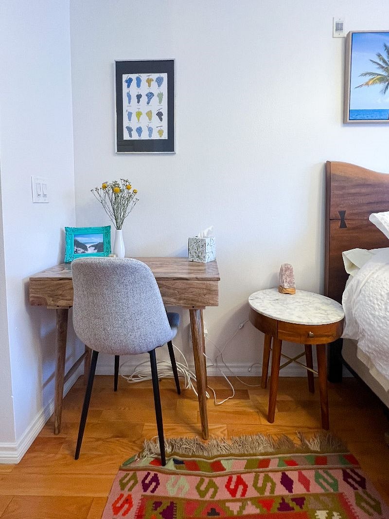 master bedroom - standing desk